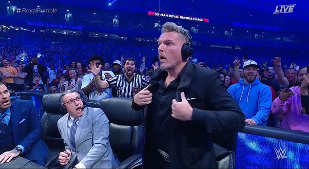 Pat MacAfee made a shocking entrance at the Royal Rumble, but decided not to get physical