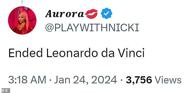 “An end to Leonardo Da Vinci,” one person wrote