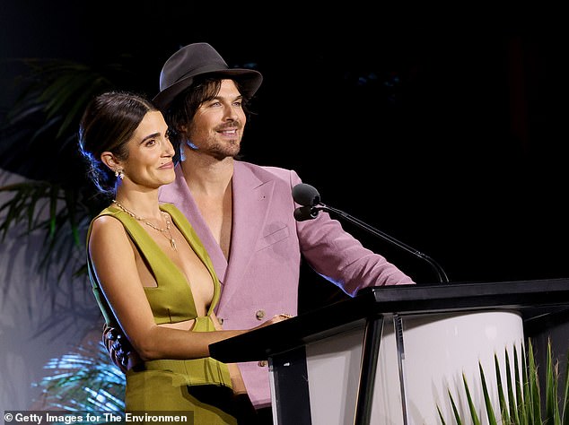 Reed – who recently opened up about leaving Hollywood to live on a farm – and Somerhalder also spoke on stage during the star-studded evening