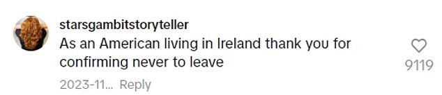 Social media users currently living in Europe were grateful that Donahue posted the video.  The content creator admitted that she would even move just for the holidays