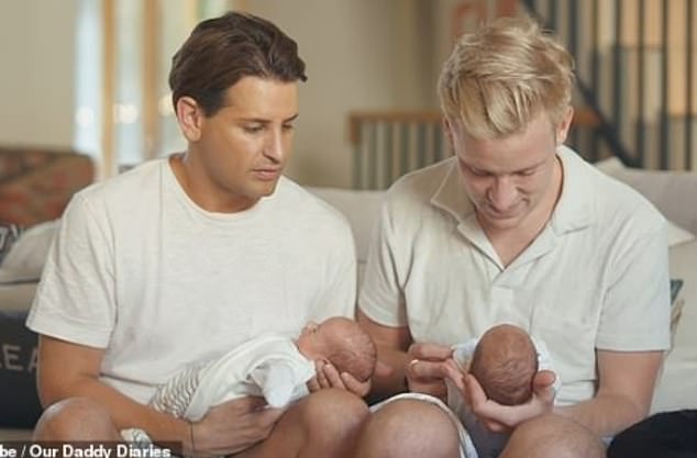 The former Made In Chelsea star, 36, and his partner Gareth, 34, welcomed son Apollo Magnus Obi and daughter Cosima Emily Bex via surrogate in August