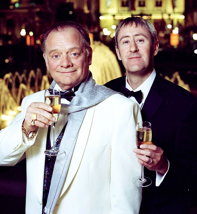 The actor, 83, who played the iconic Del Boy alongside Nicholas' Rodney from 1981 to 2003, but has admitted he hasn't yet tuned in to his old co-star, 62 (pictured 2001)