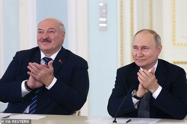 Putin's claims come just three days after Lukashenko's government launched an investigation into 20 independent analysts and political commentators.