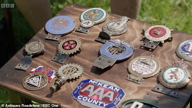 The man left expert and fellow car badge collector John Foster very jealous with his belongings from all over the world