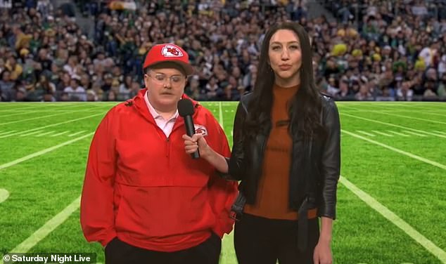 The resemblance was uncanny when Molly Kearny (left) played against Coach Reid in the opening segment