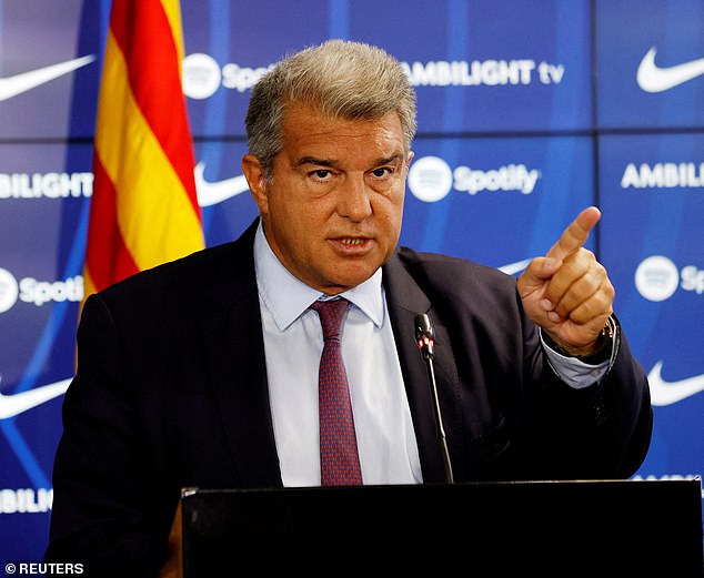 Barca president Joan Laporta is keeping his options open to appoint Xavi's successor