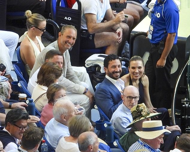 As she gracefully entered Rod Laver Arena, Madeline's presence literally turned heads, capturing the attention of onlookers who couldn't resist looking at her one more time.