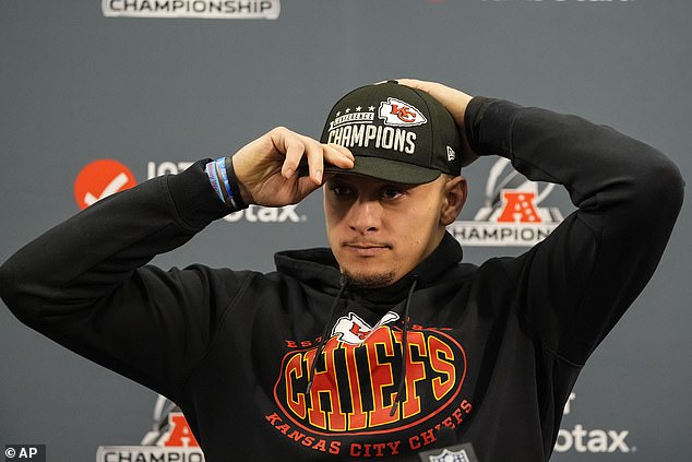 Mahomes repeated his rallying cry at a media conference after Sunday's win