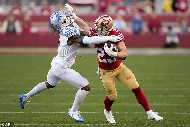 Desperately in need of a spark, McCaffrey came alive with a powerful run for a huge gain