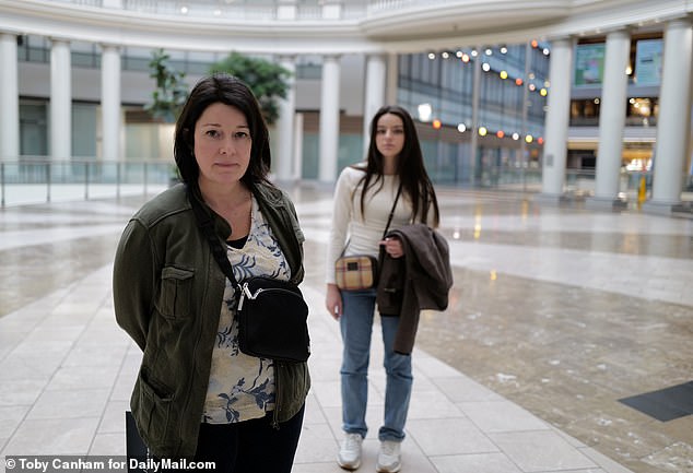 Tara Button, who was shopping with her daughter to celebrate her university admissions, told DailyMail.com she was 'sad' about the mall's decline and had no plans to return