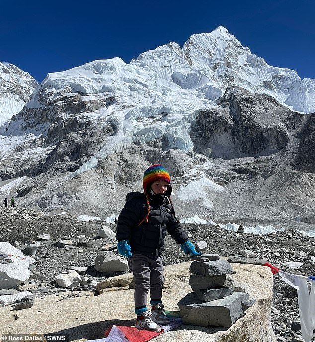 Ross, 35, says he believes they were well prepared for the trip as they regularly practice 'breathing techniques' and all do cold ice bath dives