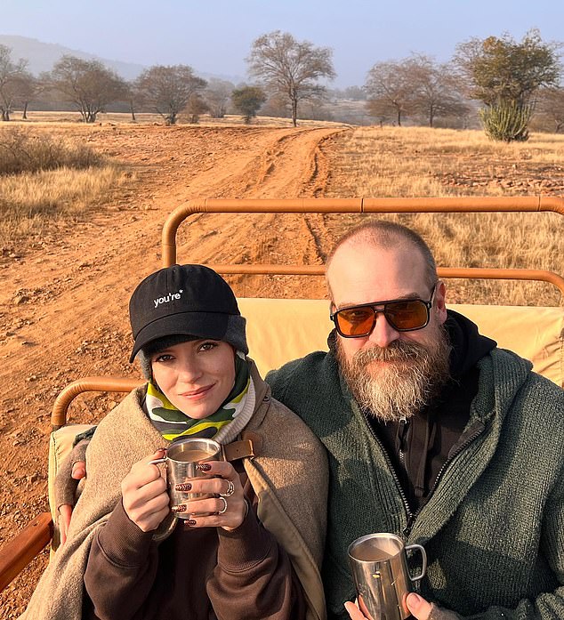 She and husband David Harbour, 48, recently put the split rumors to rest and enjoyed the holidays in India last month