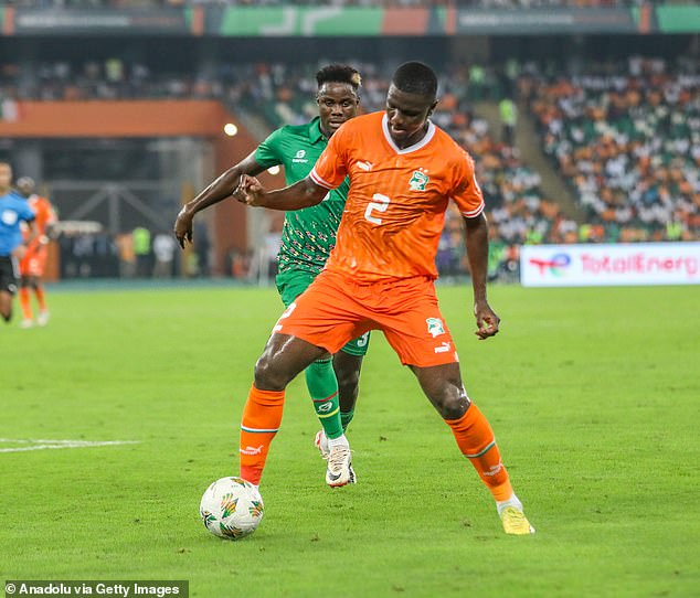 Seven clubs have reportedly sent scouts to keep an eye on Ivory Coast centre-back Ousmane Diomande