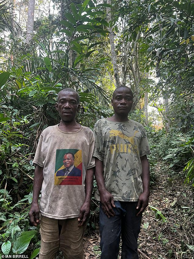 Bernard Mingo, left, and Victor Mayanga claimed they were beaten and handcuffed by African Parks rangers in the northern Republic of Congo