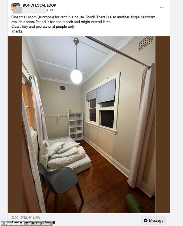 The advertisement described the room as a conservatory and stipulated that it should only be rented to professionals