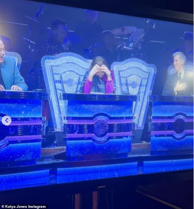 Judge Shirley Ballas (M) joked: 'You never know what's going to happen during a live show' (pictured with Craig Revel Horwood (L) and Anton Du Beke (R)