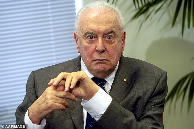 A Labor government under then Prime Minister Gough Whitlam (pictured) abolished the peacetime National Service in 1972, although they left open the possibility that it could be reactivated in times of war.