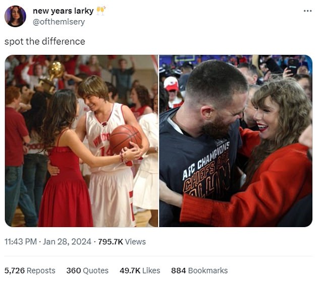 Completely in awe of the couple, fans flocked to X, formerly known as Twitter, to highlight the comparison