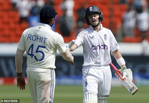 India captain Rohit Sharma was quick to show respect for Pope after his stunning innings