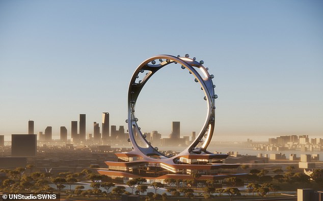 The wheel is inspired by the Honcheonsigye, an astronomical clock that represents the movement of celestial bodies through time