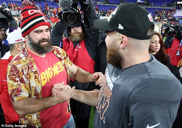 Jason Kelce said he will find it difficult to retire after seeing brother Travis reach the Super Bowl