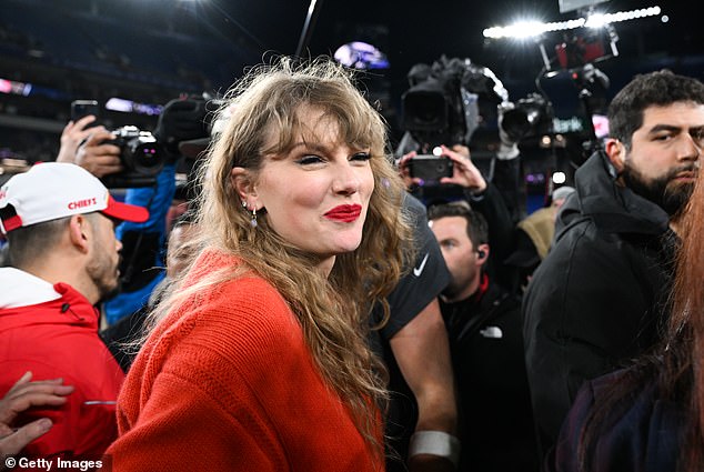 Swift has been constantly featured on CBS broadcasts when she attends a Chiefs game