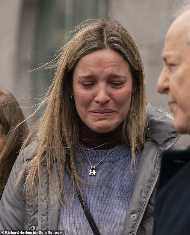 Dramatic scenes played out outside the courthouse after Troconis' final hearing on Friday, when one of her sisters, Claudia, broke down in tears as she made an emotional statement to the media.