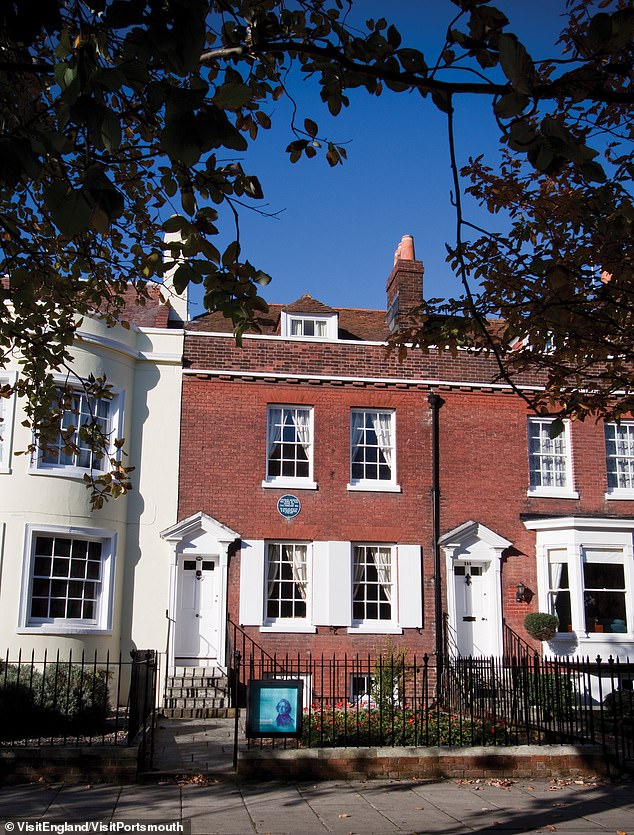 The birthplace of Charles Dickens can still be visited today as a popular tourist attraction in Portsmouth, Hampshire