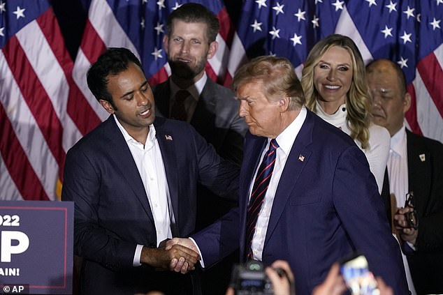 Vivek Ramaswarmy, who has supported Donald Trump, is promoting an internet conspiracy theory