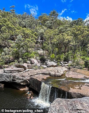 The hidden gem is easy to find at the end of the 1.8 mile wake trail, which takes about half an hour's walk in either direction and starts at the car park at the end of Victoria Road at Wedderburn.