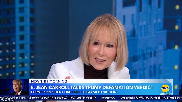 E. Jean Carroll wants to donate the $83 million in damages she will receive from Donald Trump to a cause that 'he hates' and 'will hurt him'