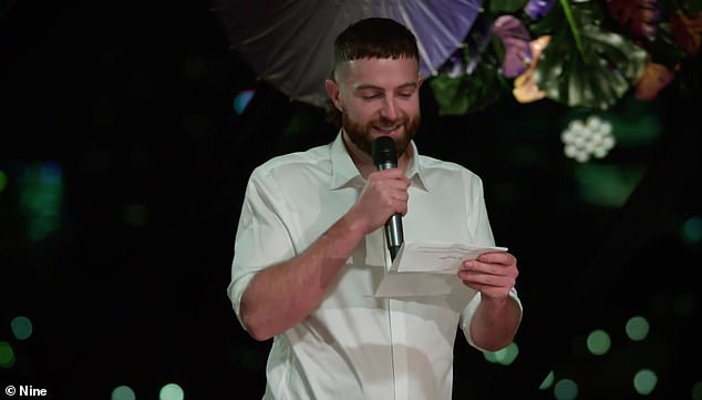 Ben gave a light-hearted speech and instead left the bride and guests with a series of X-rated comments about Tim's dating past, even calling Sara 