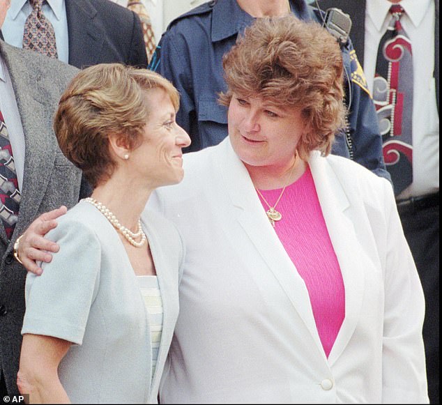 Richard and his wife Maureen (seen right in 1997) helped put Megan's Law into action in 1996.  This law requires the “public disclosure of information about registered sex offenders.”