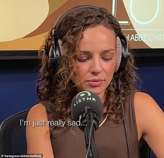 The former Bachelor star revealed on her It's A Lot podcast that she is very emotional and feels 