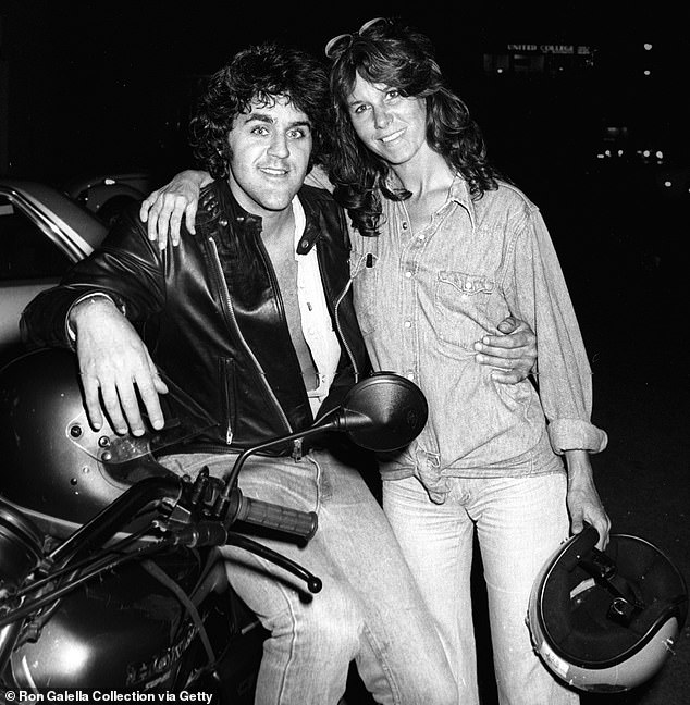 The couple has been married for 43 years.  The couple is seen in one of their earlier photos from 1979. In the photo, Jay Leno and future wife Mavis Nicholson Leno attend the taping of 'The Merv Griffin Show' in Beverly Hills