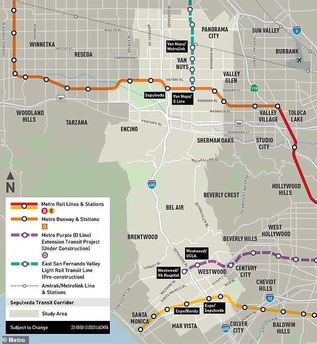 While some of the plans would allow for the construction of a monorail along the 405 Freeway — which Rosen and his group Keep Bel-Air Beautiful support as 