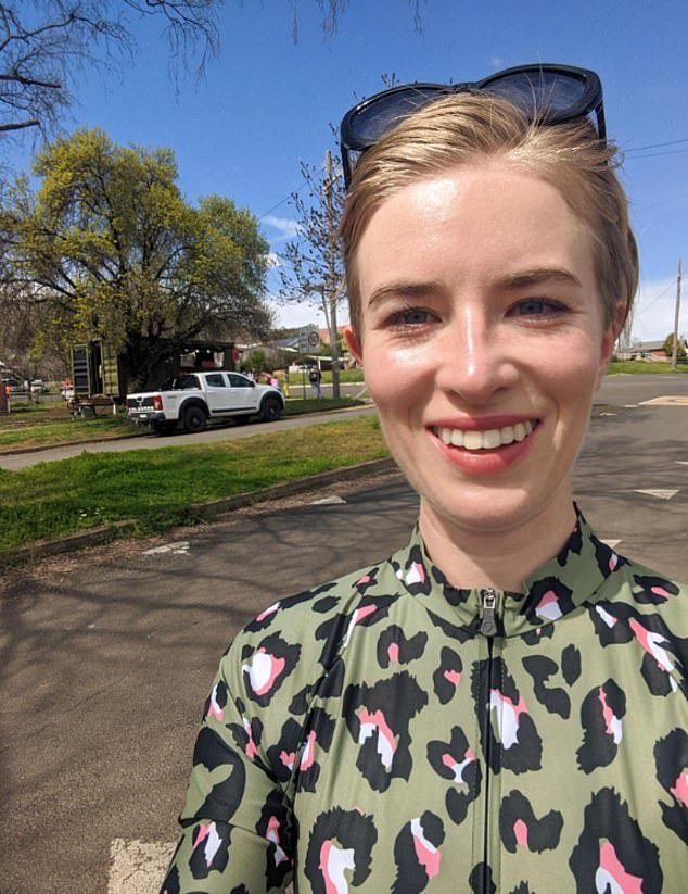 Shark attack victim Lauren O'Neill (pictured) works for the NSW Department of Climate Change