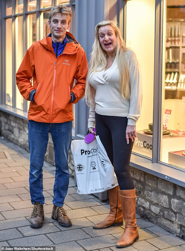 The siblings appeared in good spirits as they stopped to chat with fans while walking around the city