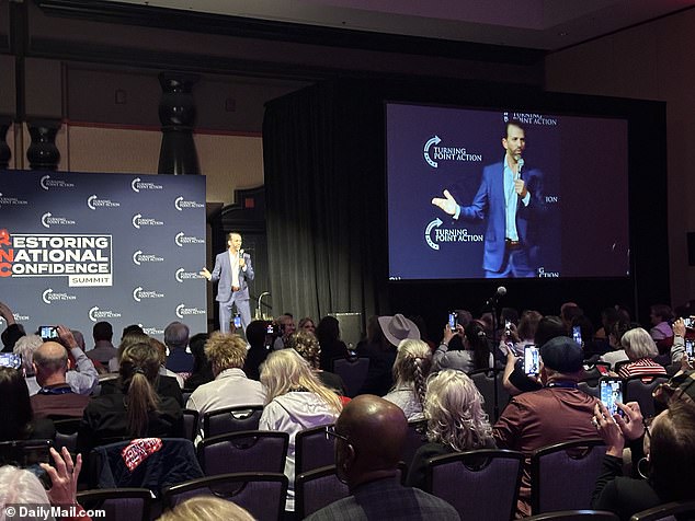 Don Jr.  spoke on Monday, January 29 at Turning Point Action's Restoring National Confidence Summit in Las Vegas, Nevada