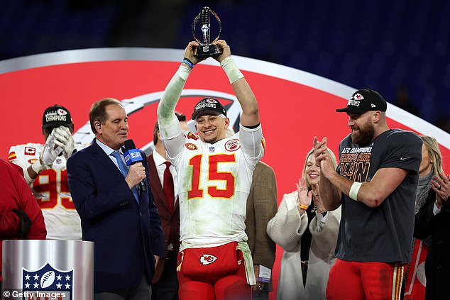 On average, more than 55 million viewers watched Patrick Mahomes and co