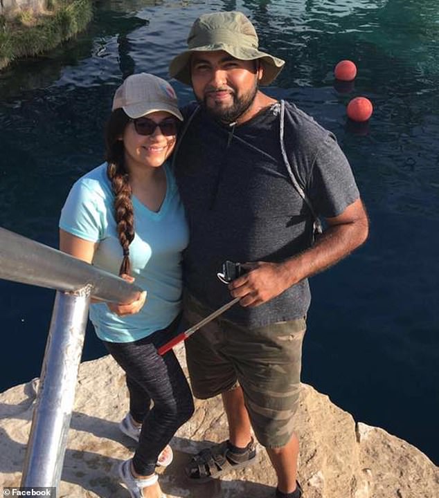 A GoFundMe page created in honor of the family and their teenagers raised $77,983 for funeral expenses and went toward Aldito and Yitzel's future.  In the photo: Marisss and her husband Aldo