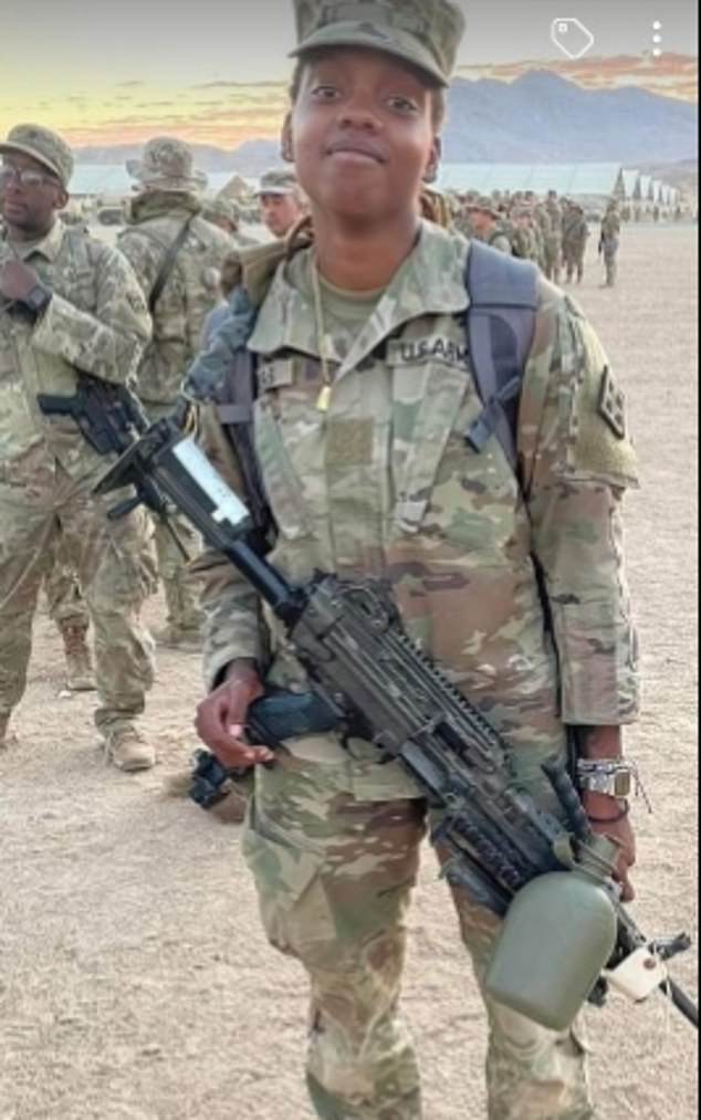 One of the US soldiers killed in a suicide drone attack on a base in Jordan has been identified as Kennedy Ladon Sanders (pictured)