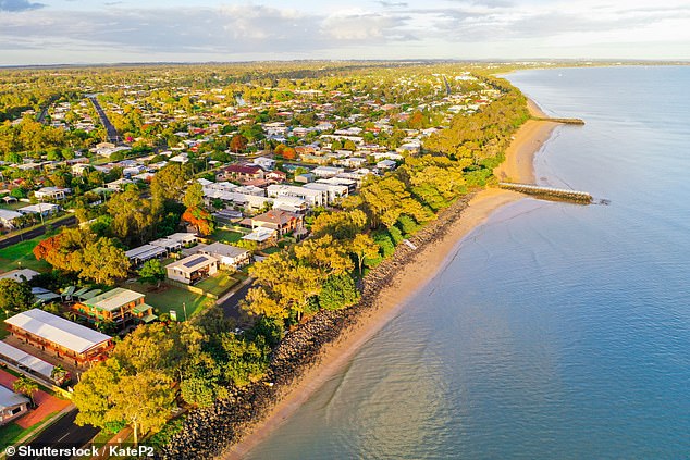 It is understood that a small Cessna plane crashed into a meadow near the popular beach (pictured)