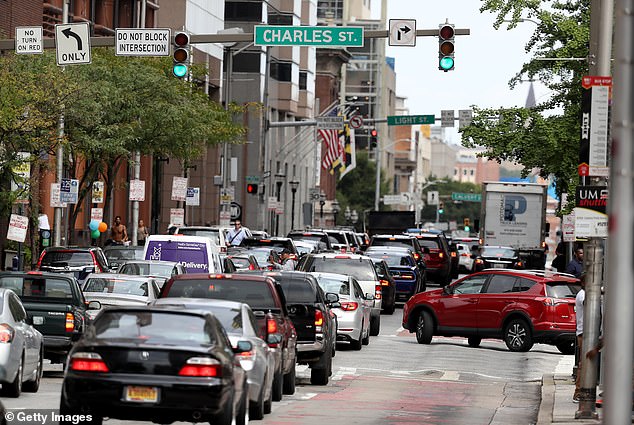 Baltimore ranked sixth, but congestion was the lowest in the top 10 at 22 percent