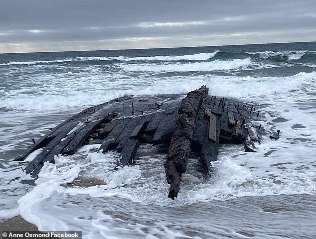 The ship was first spotted by seabird hunter Gordon Blackmore on January 20