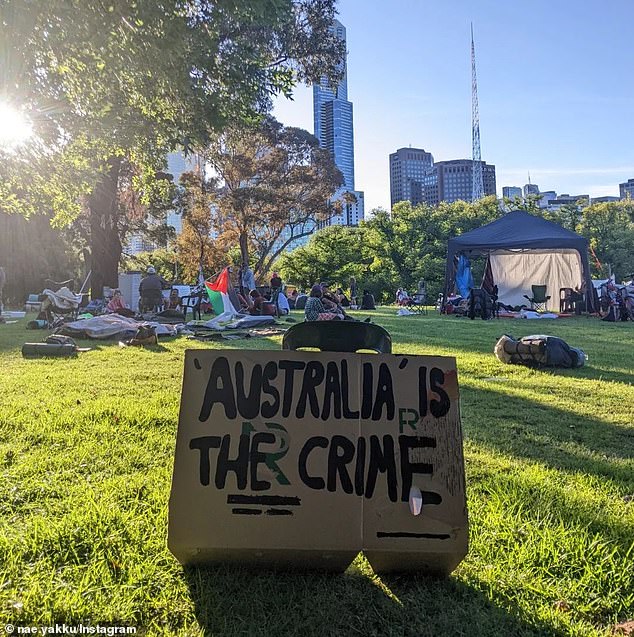 Mr Thorpe claimed Victorian police played games with the group after they seized his tents and mattresses