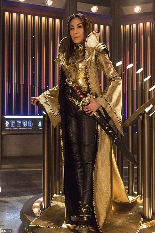 The Oscar-winning actress, 61, reprises the role of Emperor Philippa Georgiou as she joins a secret division of Starfleet (pictured in 2016's Star Trek Discovery)