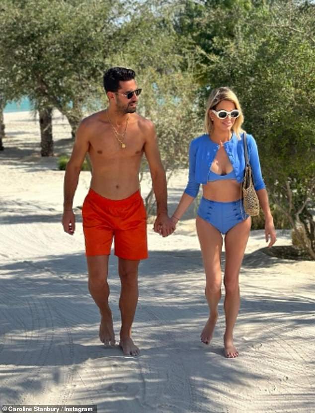 The reality star, 47, shared a series of snaps as she enjoyed a romantic trip with husband Sergio Carrallo, 29, to luxury resort Six Senses Zighy Bay in Oman