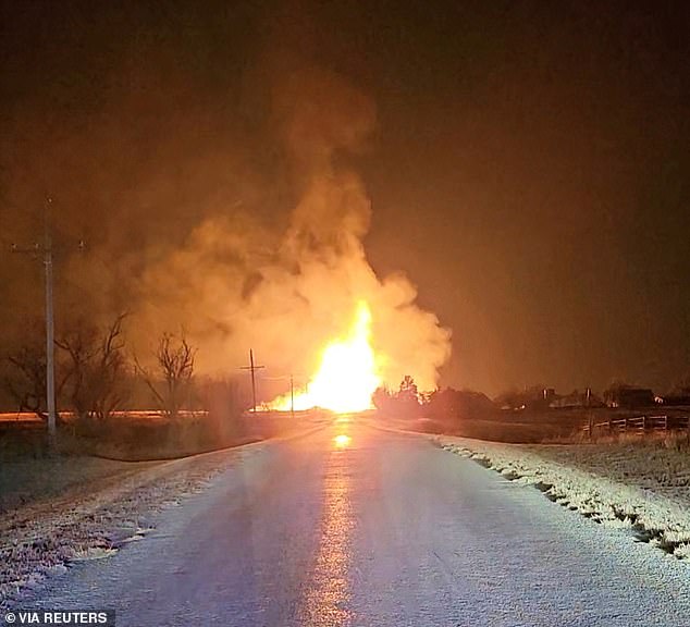 According to local news, the explosion occurred at NS 154 Rd and EW 29 Rd, near the state line of Beaver County, Oklahoma and Darrouzett, Texas, and was visible to the public more than 30 miles away.