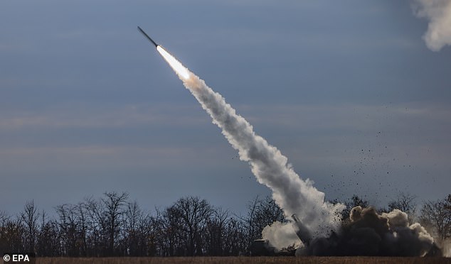 A High Mobility Artillery Rocket System (HIMARS), in use by the Ukrainian Army, fires close to the front line in the northern Kherson region, Ukraine, November 2022. The HIMARS rocket system, widely believed to have entered the game in the summer from 2022 has changed 2022